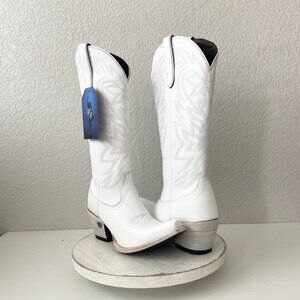 Lane MEGAN MORONEY Cowboy Boots Smokeshow Womens 9.5 White Western Cowgirl Tall